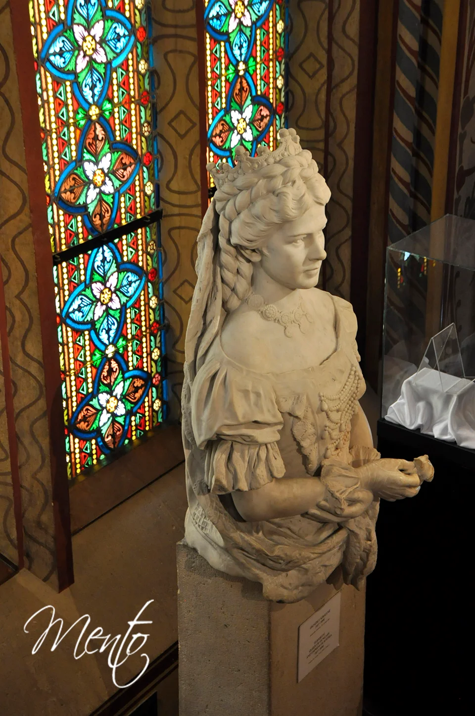 Busto de Sissi, reina de Hungría, en la iglesia de Matías, en la que fue coronada junto a su esposo Francisco José.