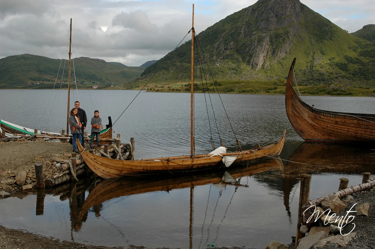 Embarcadero en el museo vikingo Lofotr