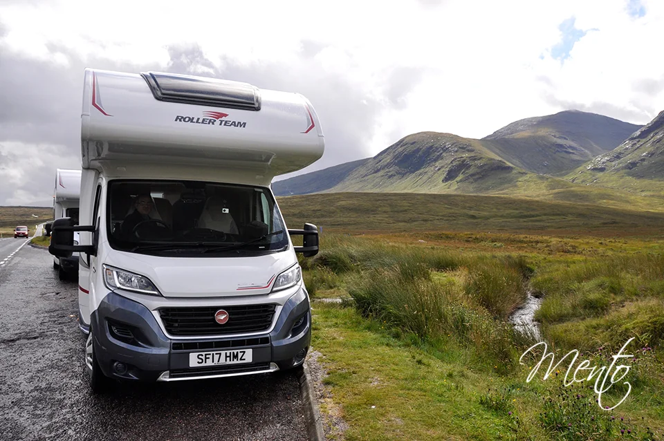Primera parada en el valle de Glen Coe