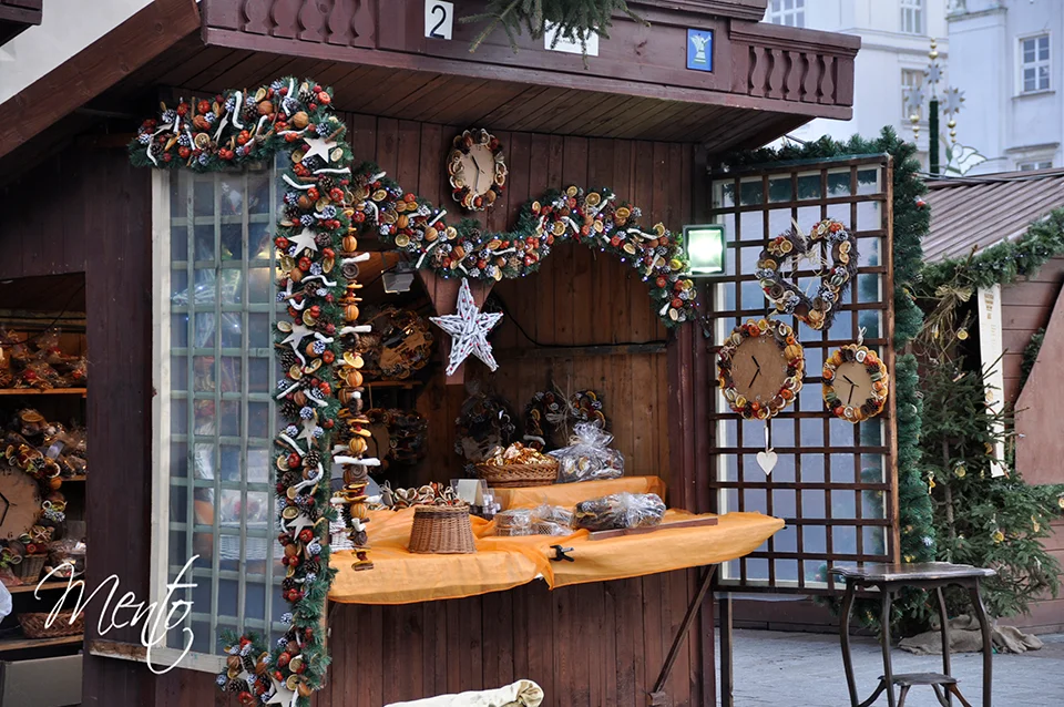 Puesto del Mercado navideño