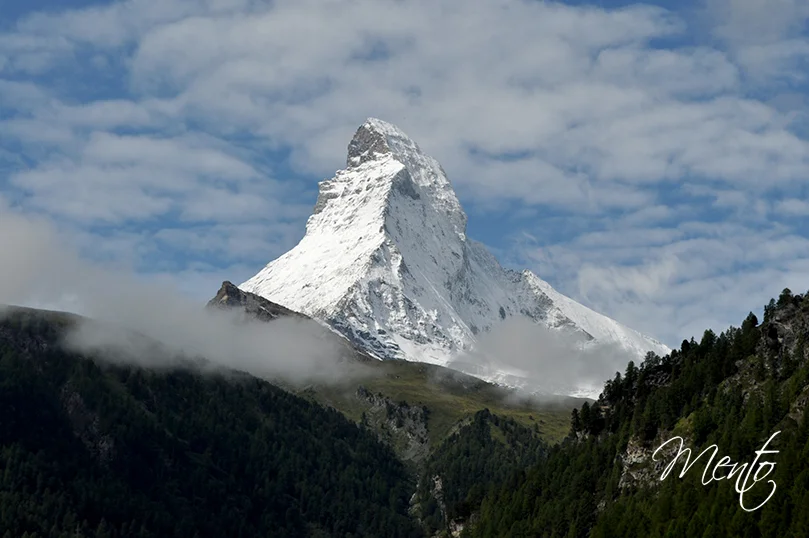 Monte Cervino desde el funicular al Klein Matterhorn