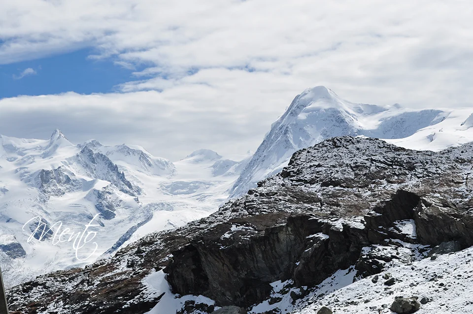 Vistas desde el funicular al Klein Matterhorn