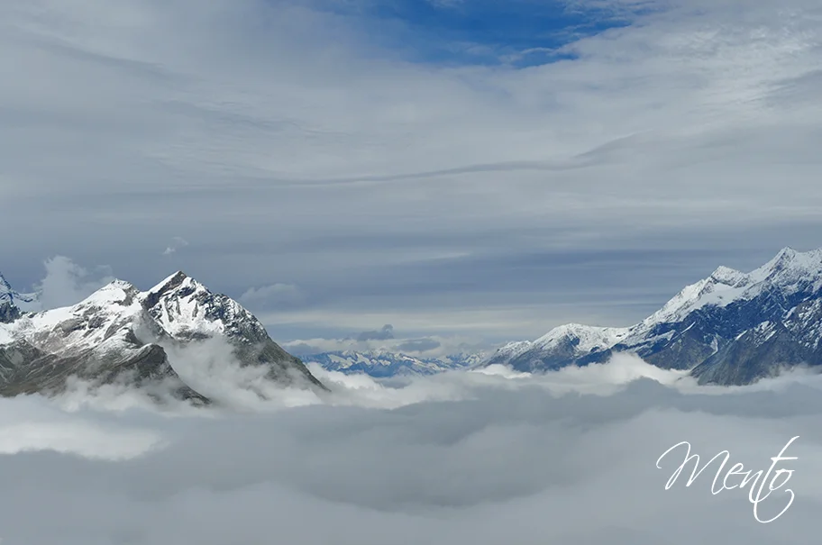 Vistas desde el funicular al Klein Matterhorn