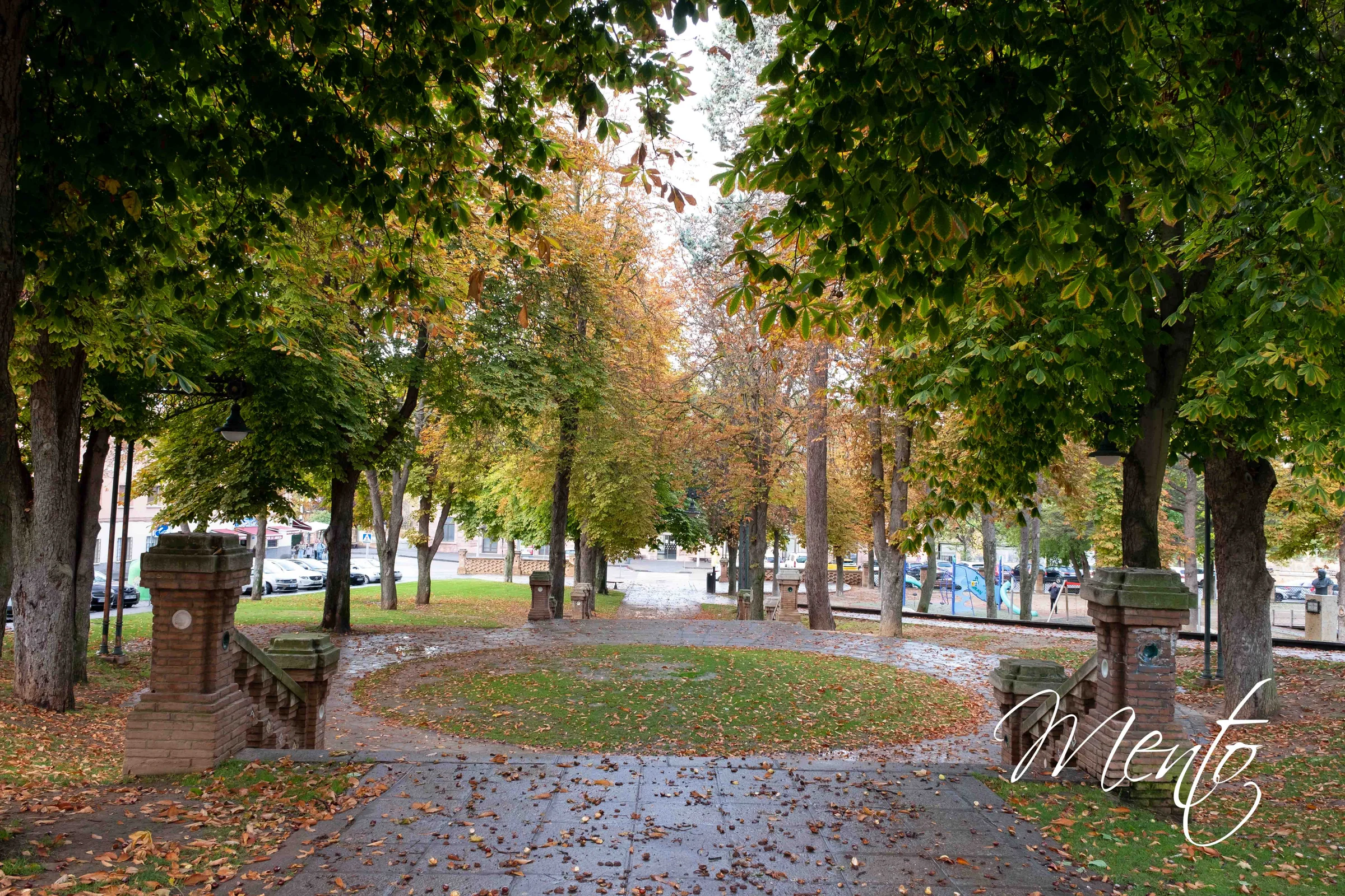 Otoño en los parques de la ciudad